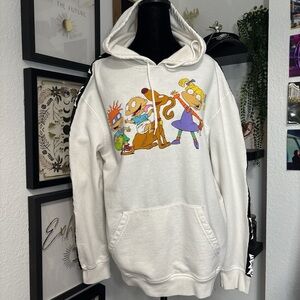 White Nickelodeon Rugrats Pullover Hoodie